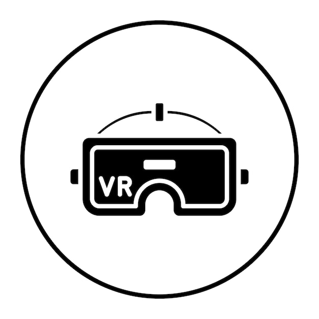 Ilustración vectorial de realidad virtual