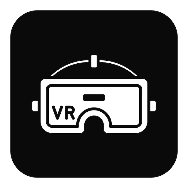 Ilustración vectorial de realidad virtual