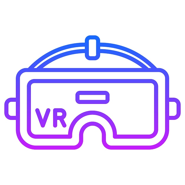 Ilustración vectorial de realidad virtual
