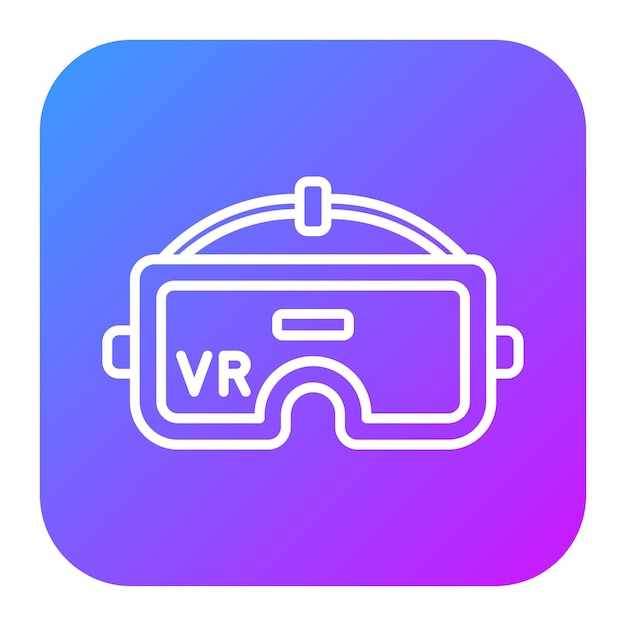 Ilustración vectorial de realidad virtual
