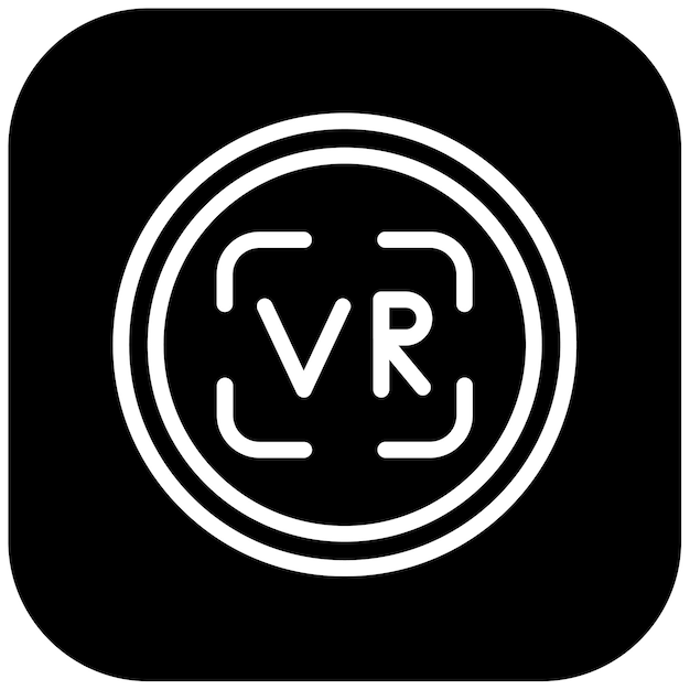 Ilustración vectorial de realidad virtual