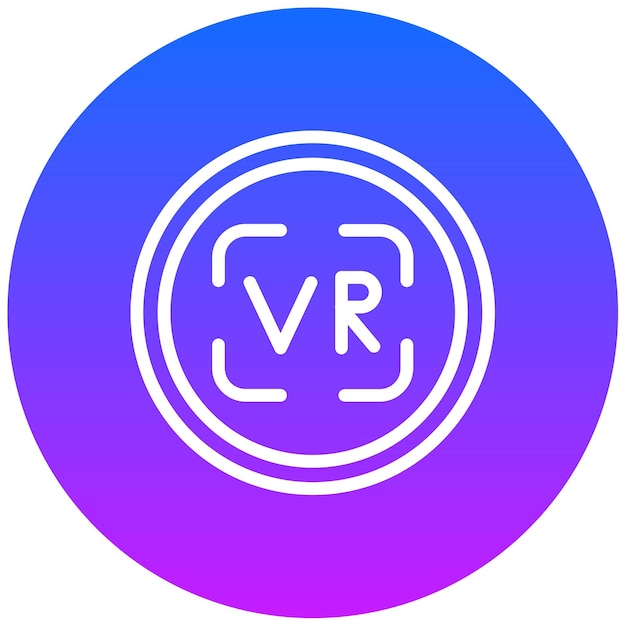 Ilustración vectorial de realidad virtual