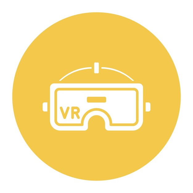 Ilustración vectorial de realidad virtual