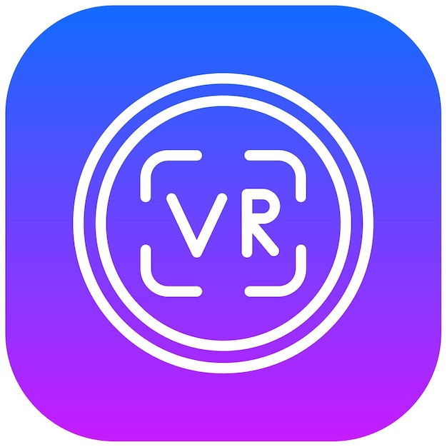 Ilustración vectorial de realidad virtual