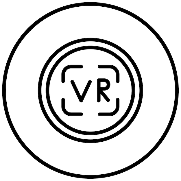 Ilustración vectorial de realidad virtual