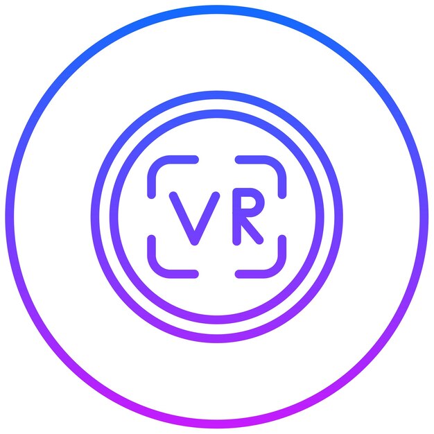 Ilustración vectorial de realidad virtual