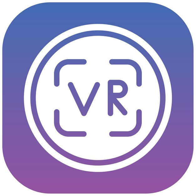 Ilustración vectorial de realidad virtual
