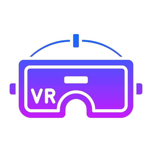 Ilustración vectorial de realidad virtual