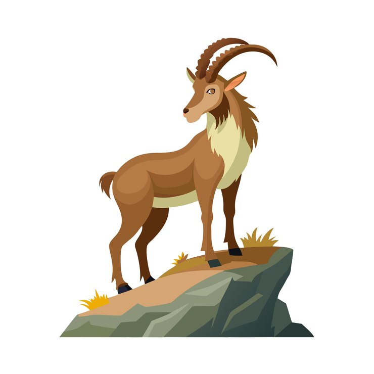 Vector ilustración vectorial realista de animales salvajes