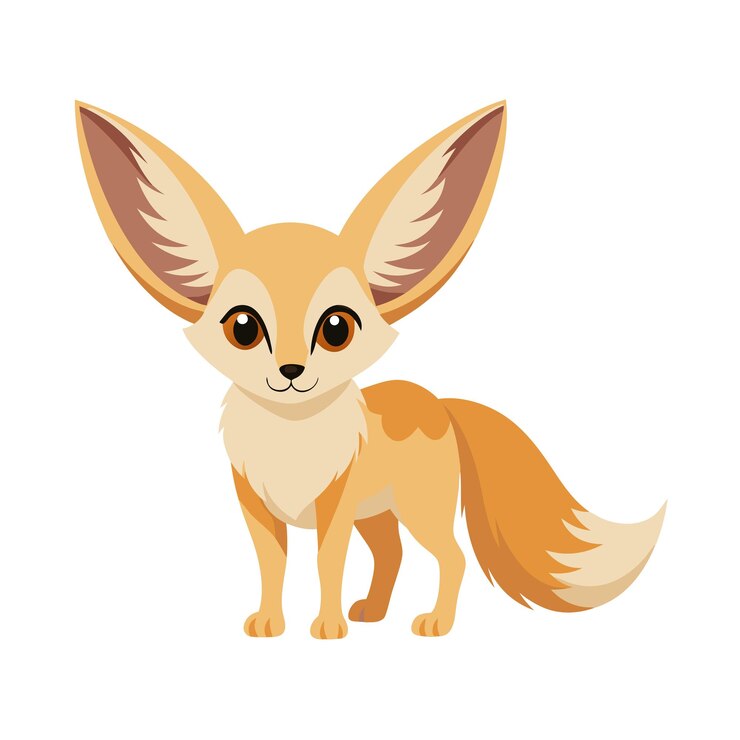 Vector ilustración vectorial realista de animales salvajes