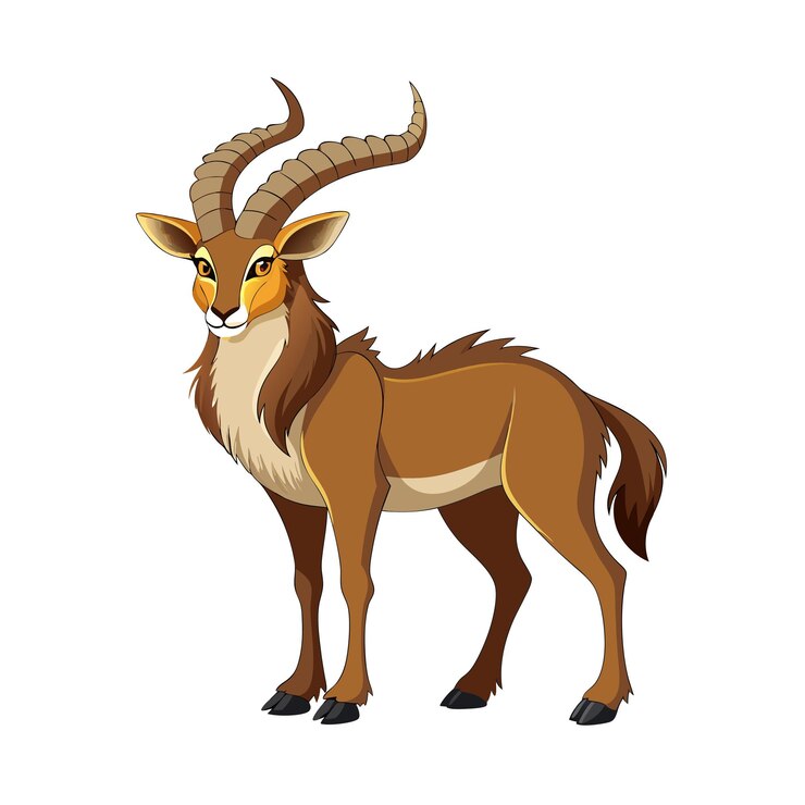 Vector ilustración vectorial realista de animales salvajes