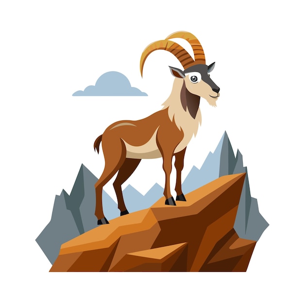 Ilustración vectorial realista de animales salvajes
