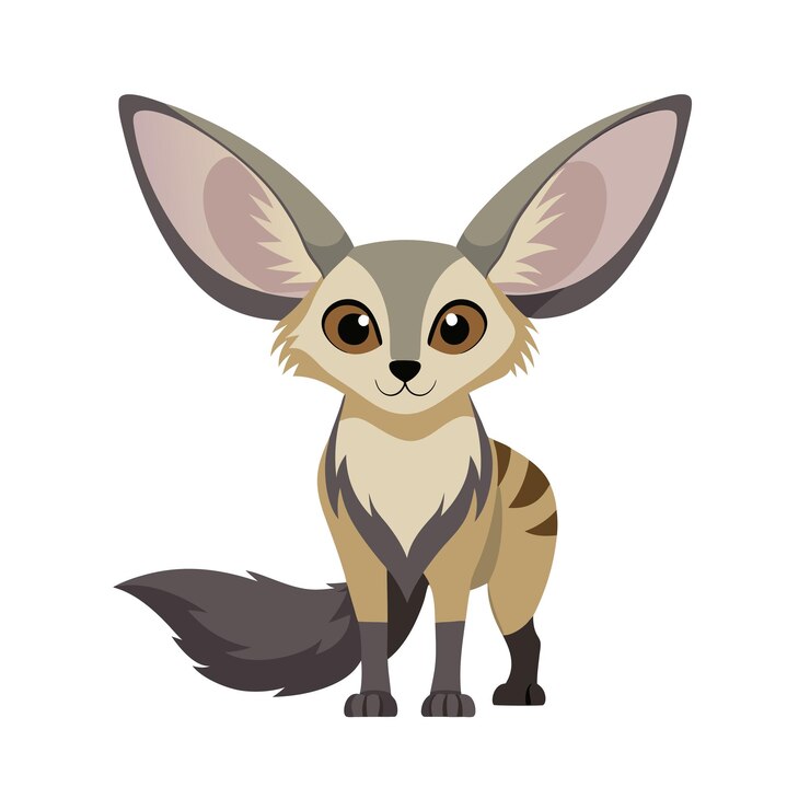 Vector ilustración vectorial realista de animales salvajes