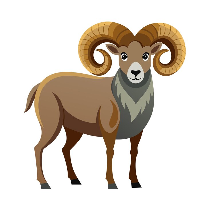 Vector ilustración vectorial realista de animales salvajes