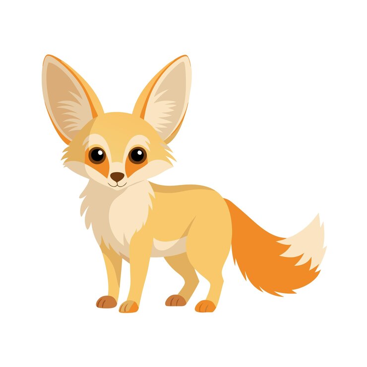 Vector ilustración vectorial realista de animales salvajes