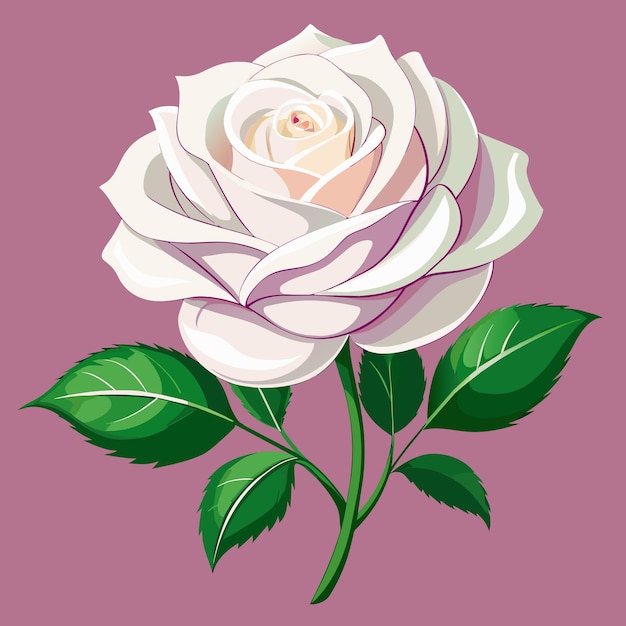 Vector ilustración vectorial realista de arte con clips de rosas