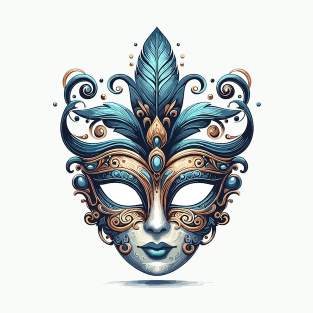 Ilustración vectorial realista del carnaval brasileño