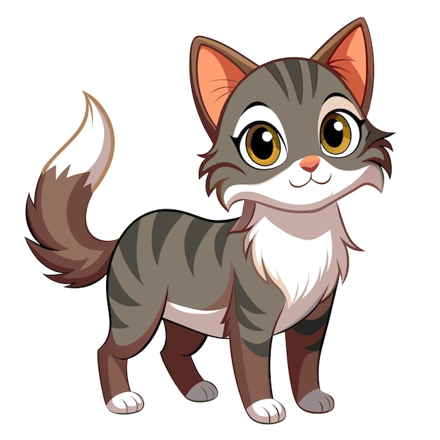 Ilustración vectorial realista de Cat