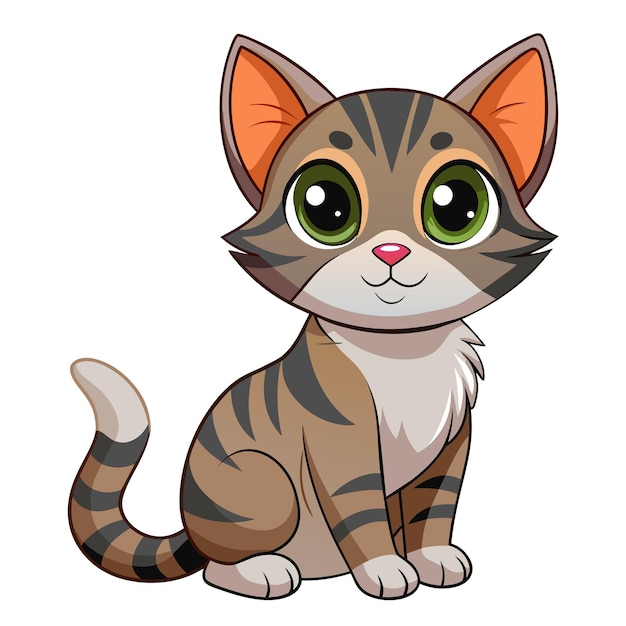 Ilustración vectorial realista de Cat