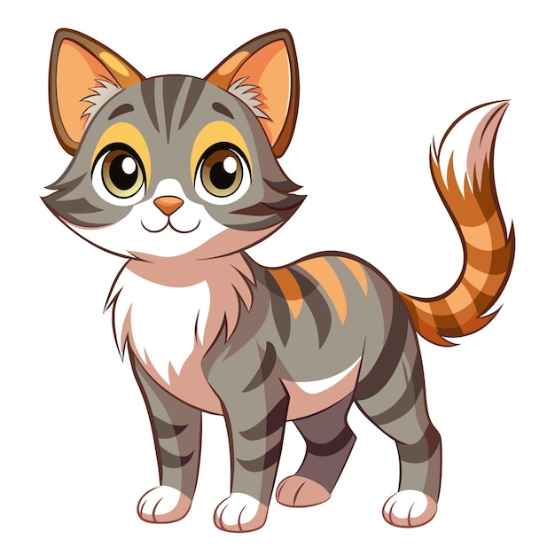 Ilustración vectorial realista de Cat