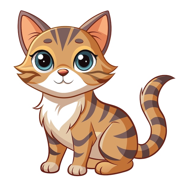Ilustración vectorial realista de Cat