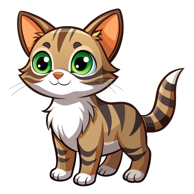 Ilustración vectorial realista de Cat