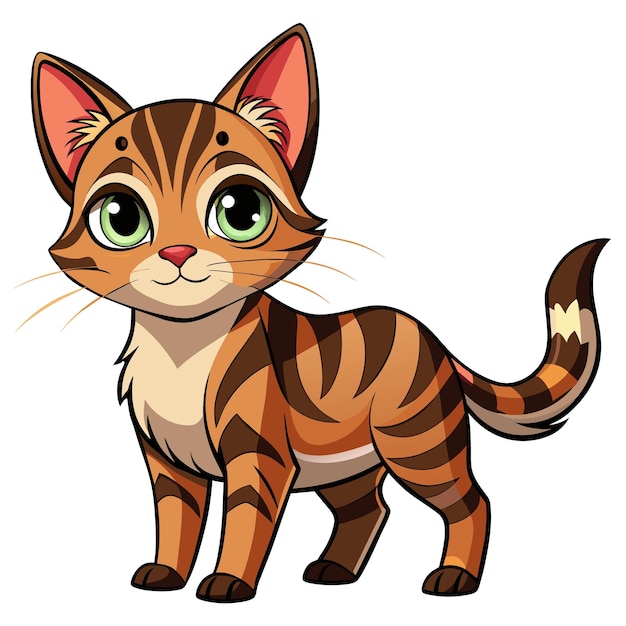 Ilustración vectorial realista de Cat