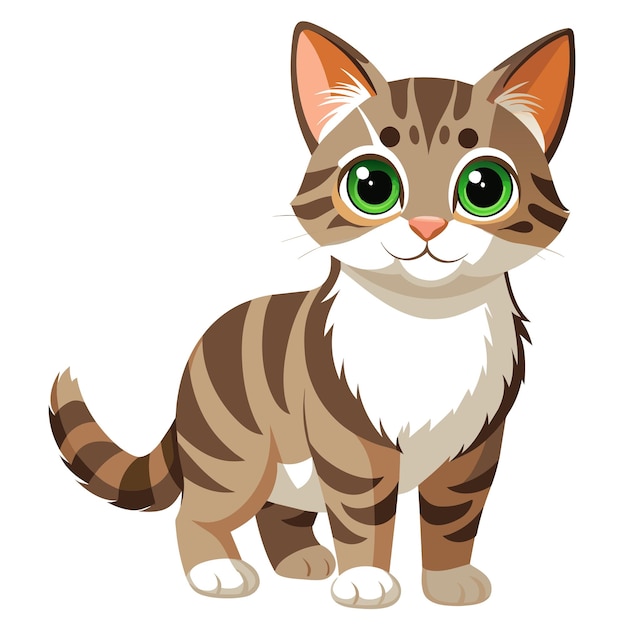 Ilustración vectorial realista de Cat