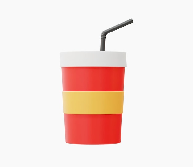 Ilustración vectorial realista de Cola en 3d