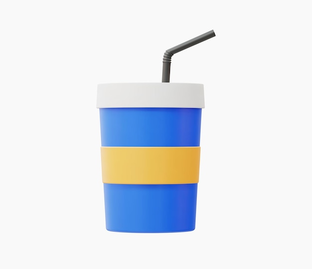 Ilustración vectorial realista de Cola en 3d