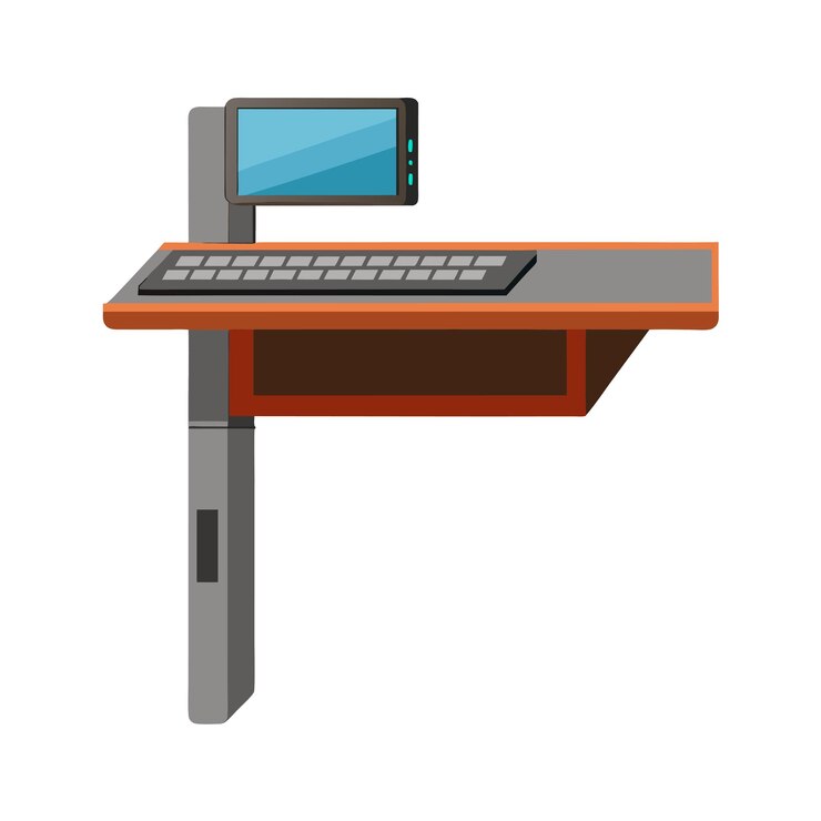 Vector ilustración vectorial realista de muebles de oficina y hogar