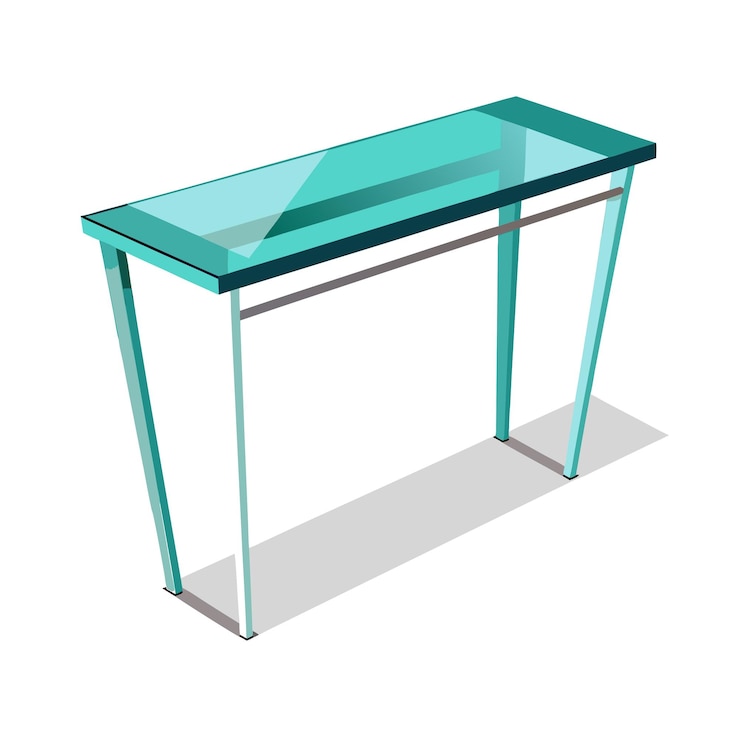 Vector ilustración vectorial realista de muebles de oficina y hogar