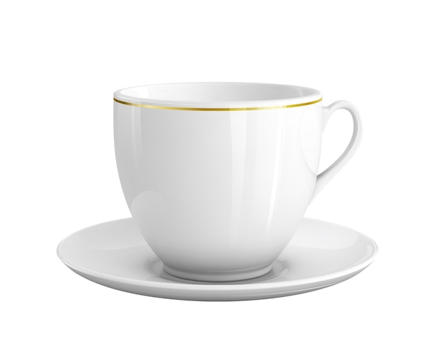 Ilustración vectorial realista de taza de café