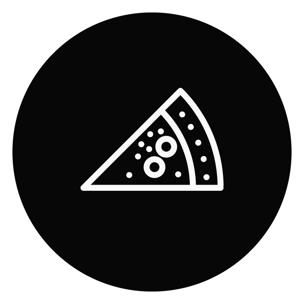 Ilustración vectorial de las rebanadas de pizza