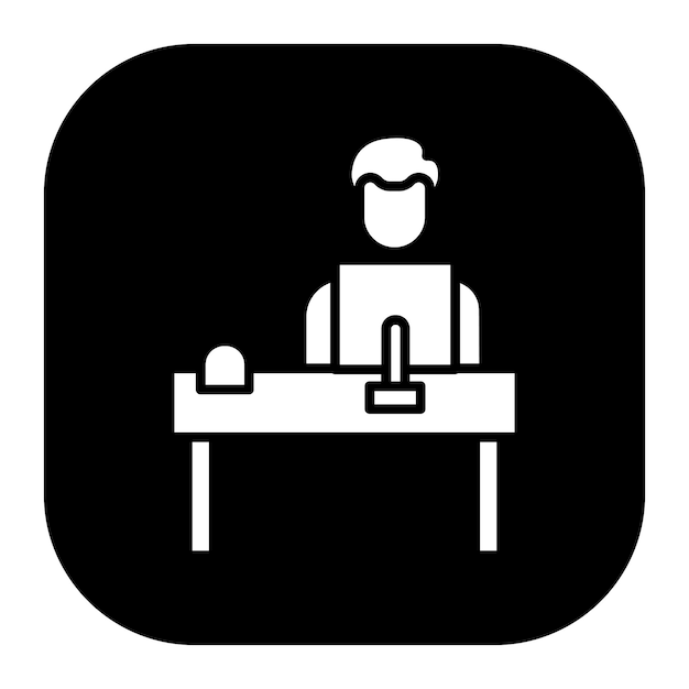 Ilustración vectorial de la recepción del hotel