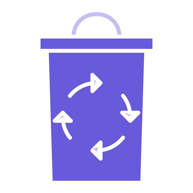 Ilustración vectorial reciclable