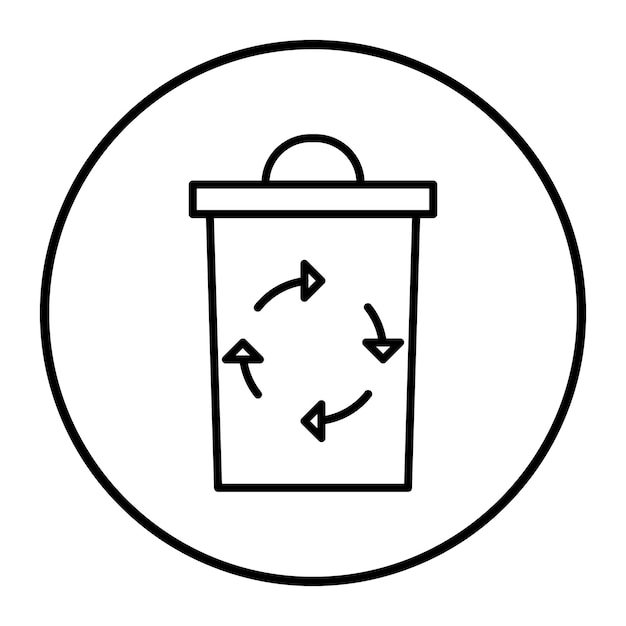 Ilustración vectorial reciclable