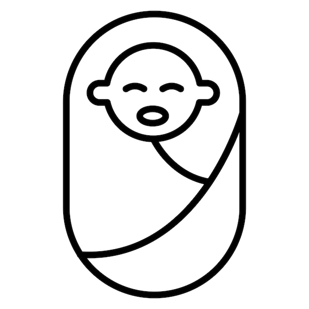 Ilustración vectorial del recién nacido