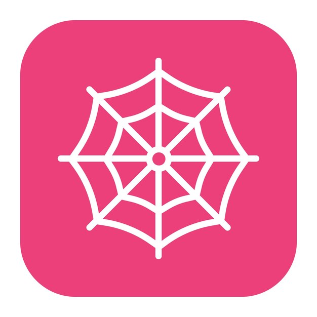 Ilustración vectorial de la red de araña