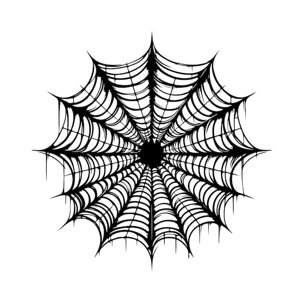 Ilustración vectorial de la red de araña