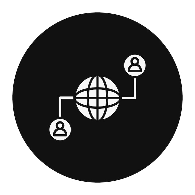 Ilustración vectorial de la red global