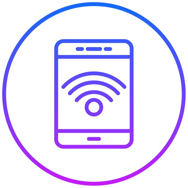 Ilustración vectorial de la red Wi-Fi