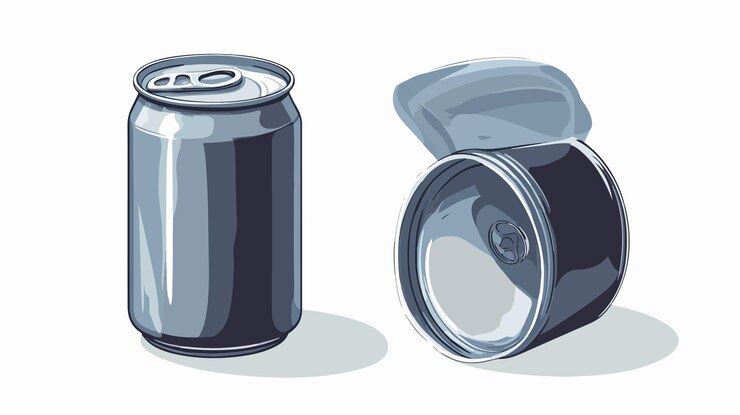 Vector ilustración vectorial de refrescante lata de refresco para proyectos de diseño gráfico