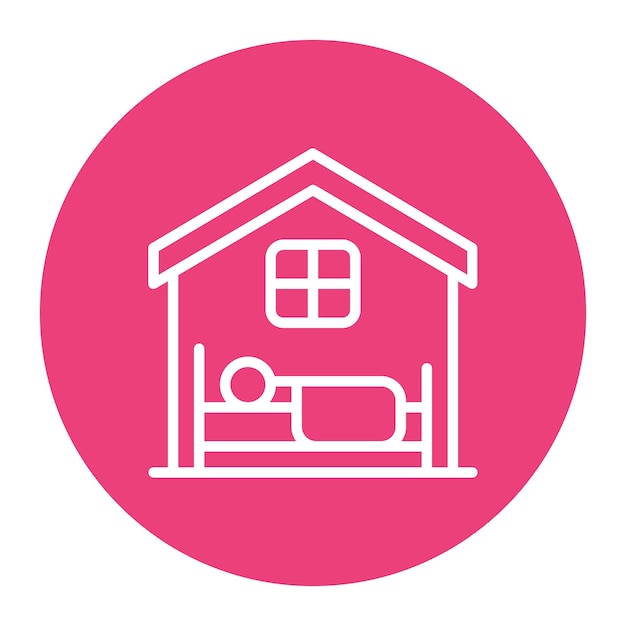 Ilustración vectorial de refugio