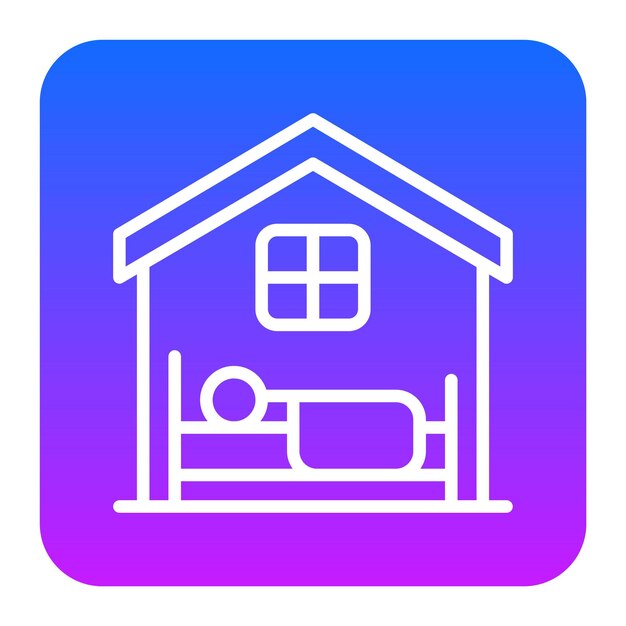 Ilustración vectorial de refugio