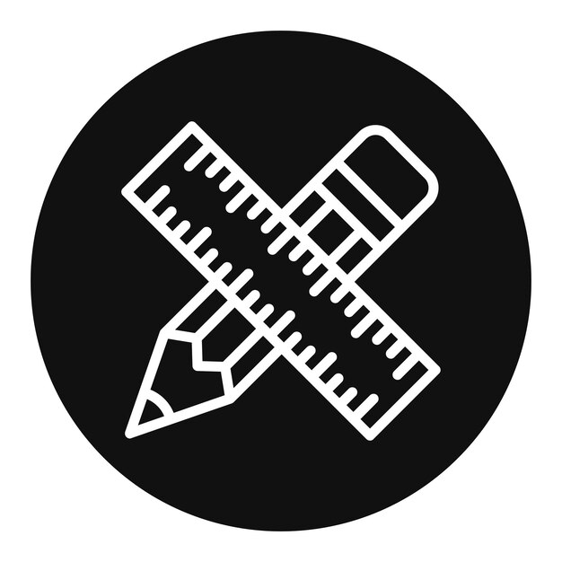 Ilustración vectorial de la regla