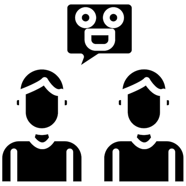 Ilustración vectorial de reír juntos