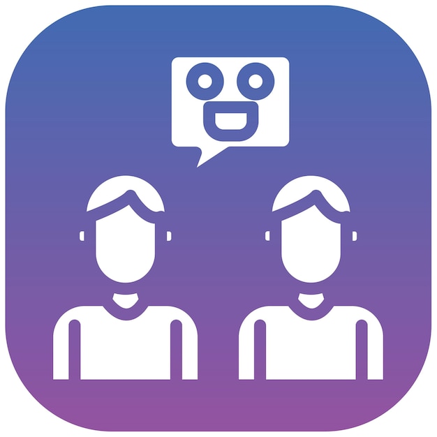 Ilustración vectorial de reír juntos