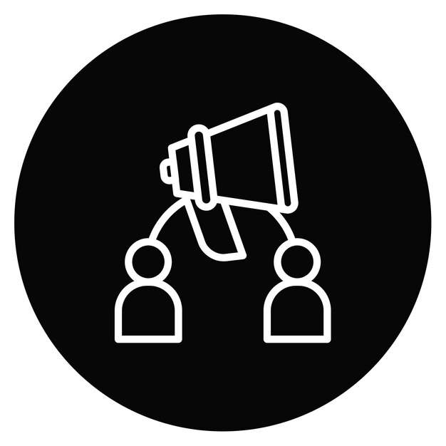 Ilustración vectorial de relaciones públicas