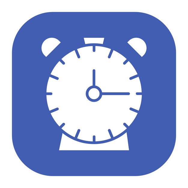 Ilustración vectorial del reloj de alarma